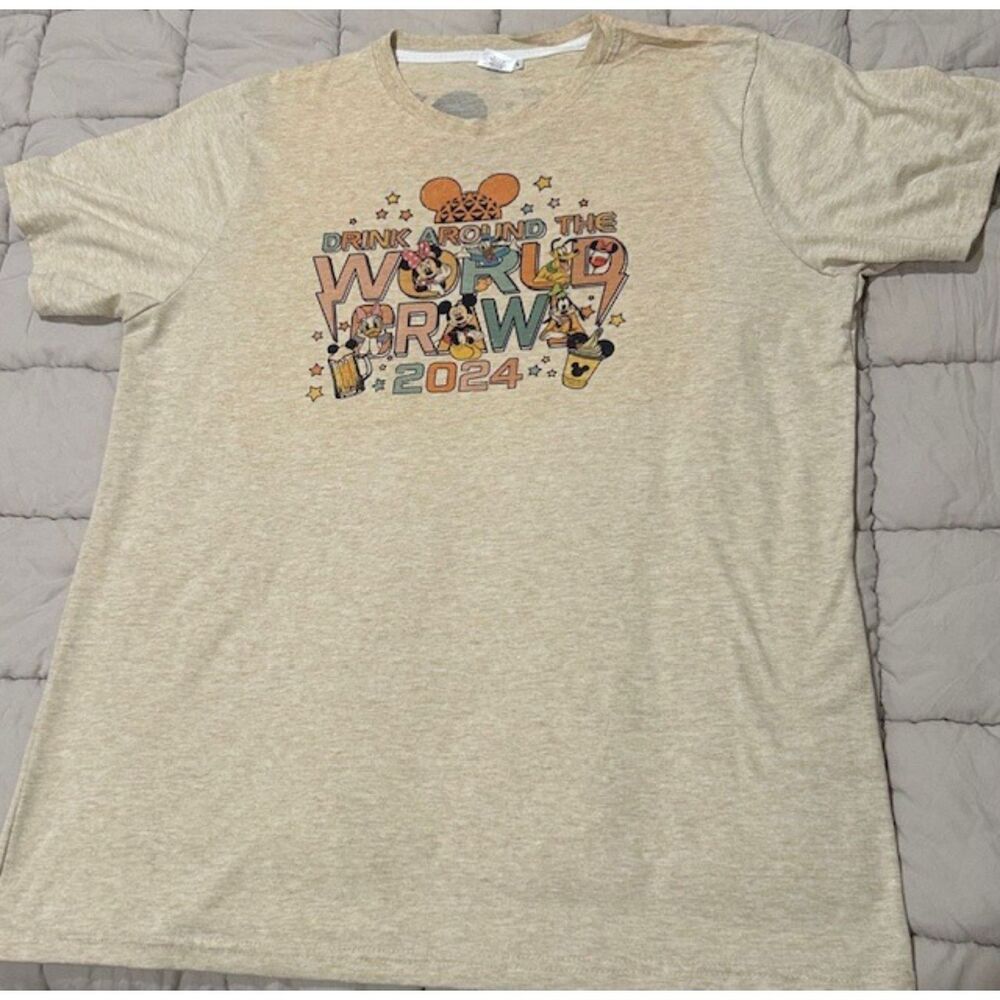 Disney T Shirt- Drink Around the World - Large